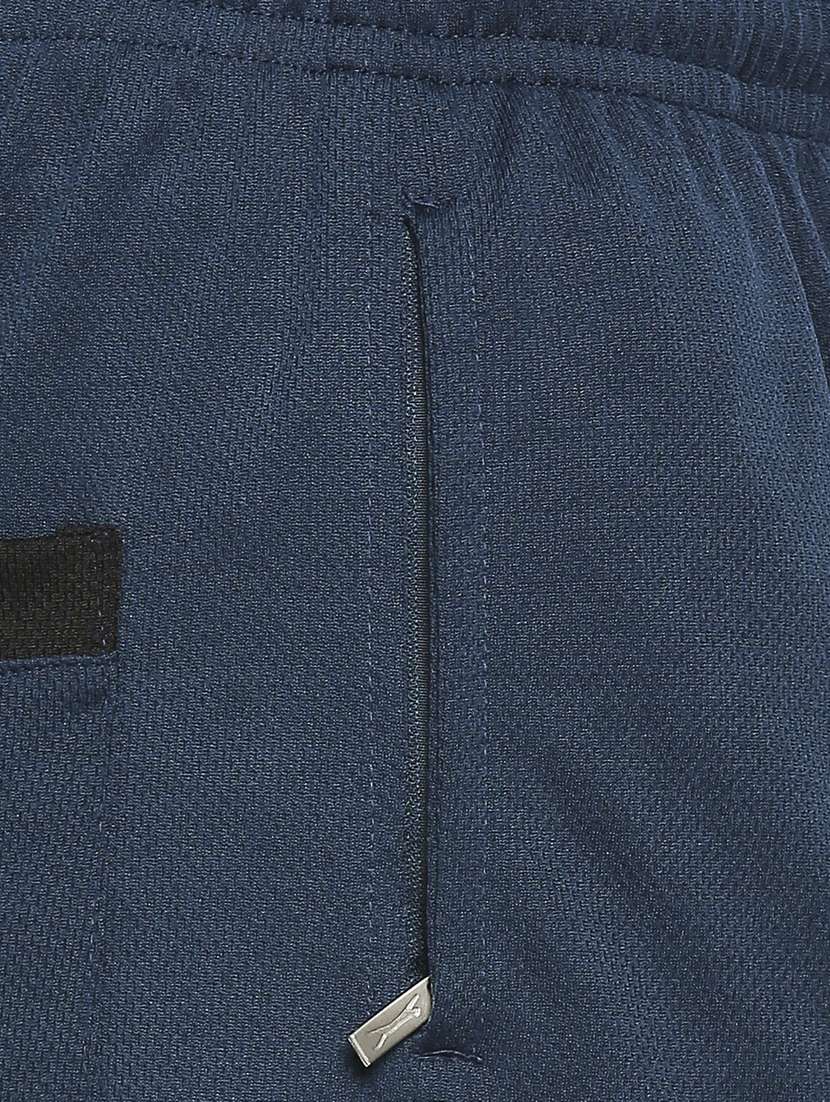 navy-blue solid full length track pant - 18349240 -  Standard Image - 4