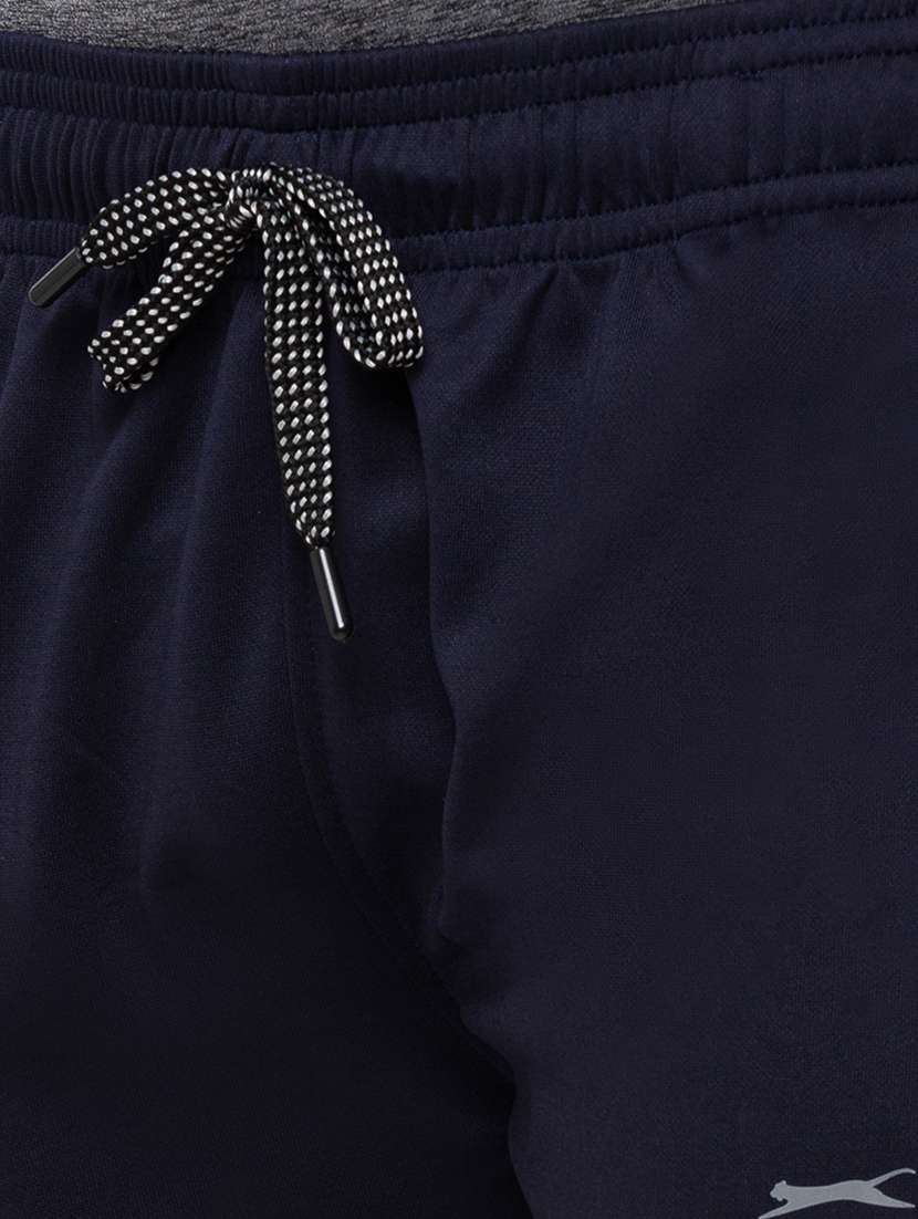 navy blue solid full length track pant - 18349250 -  Standard Image - 4