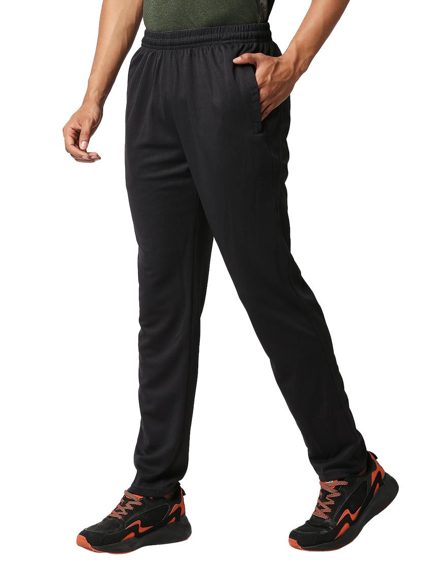 grey solid full length track pant - 18349265 -  Standard Image - 1