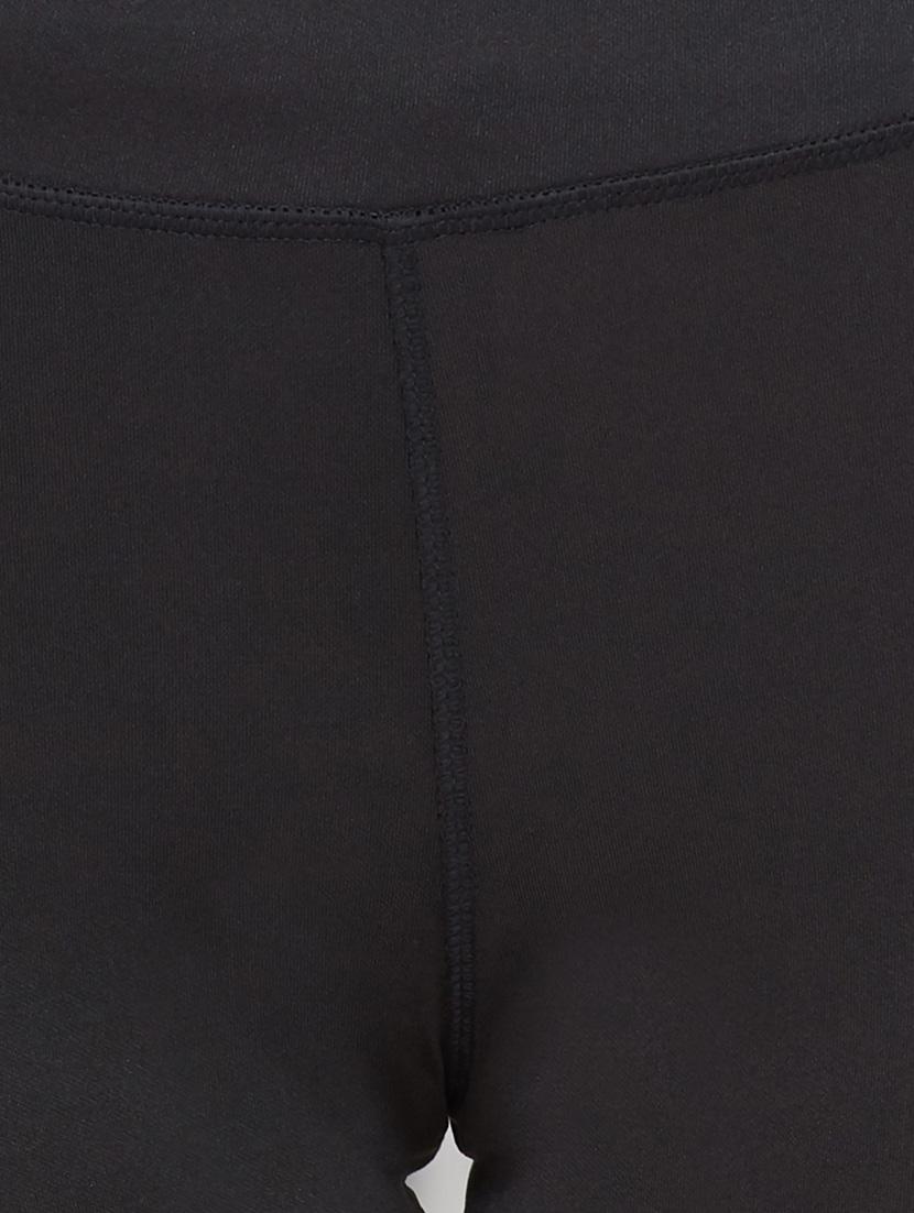 black solid leggings capri - 18351325 - Standard Image - 4