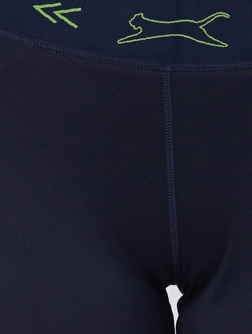 blue solid spandex track pant - 18351565 -  Standard Image - 4