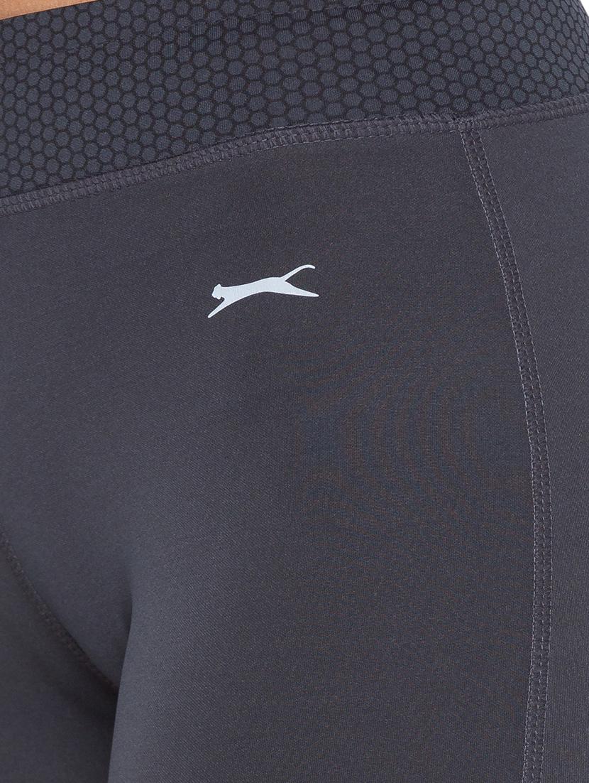 grey solid spandex track pant - 18351569 - Standard Image - 4
