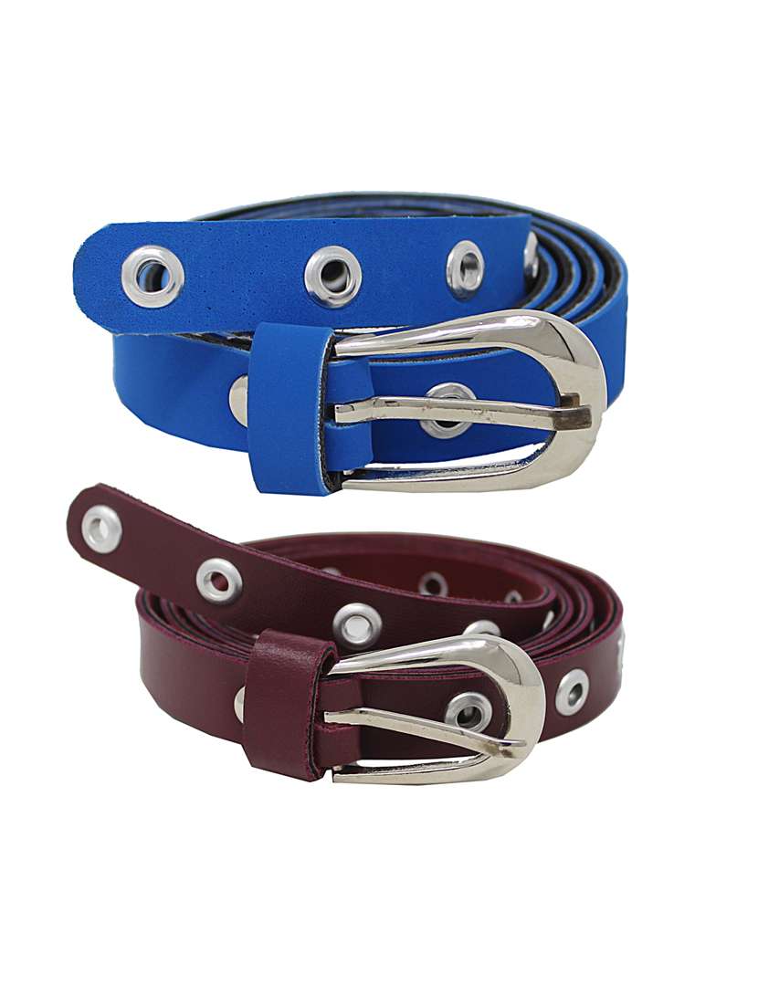 pack of 2 multi colored belt