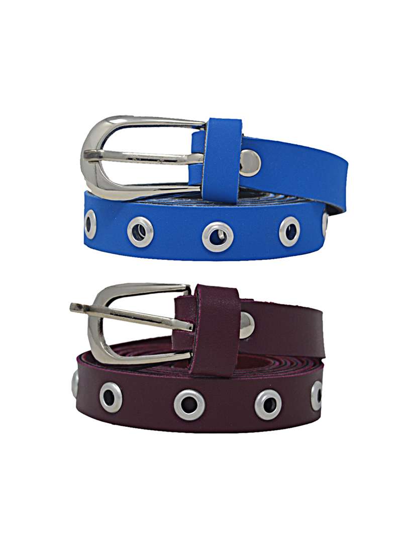 pack of 2 multi colored belt - 18351715 -  Standard Image - 1