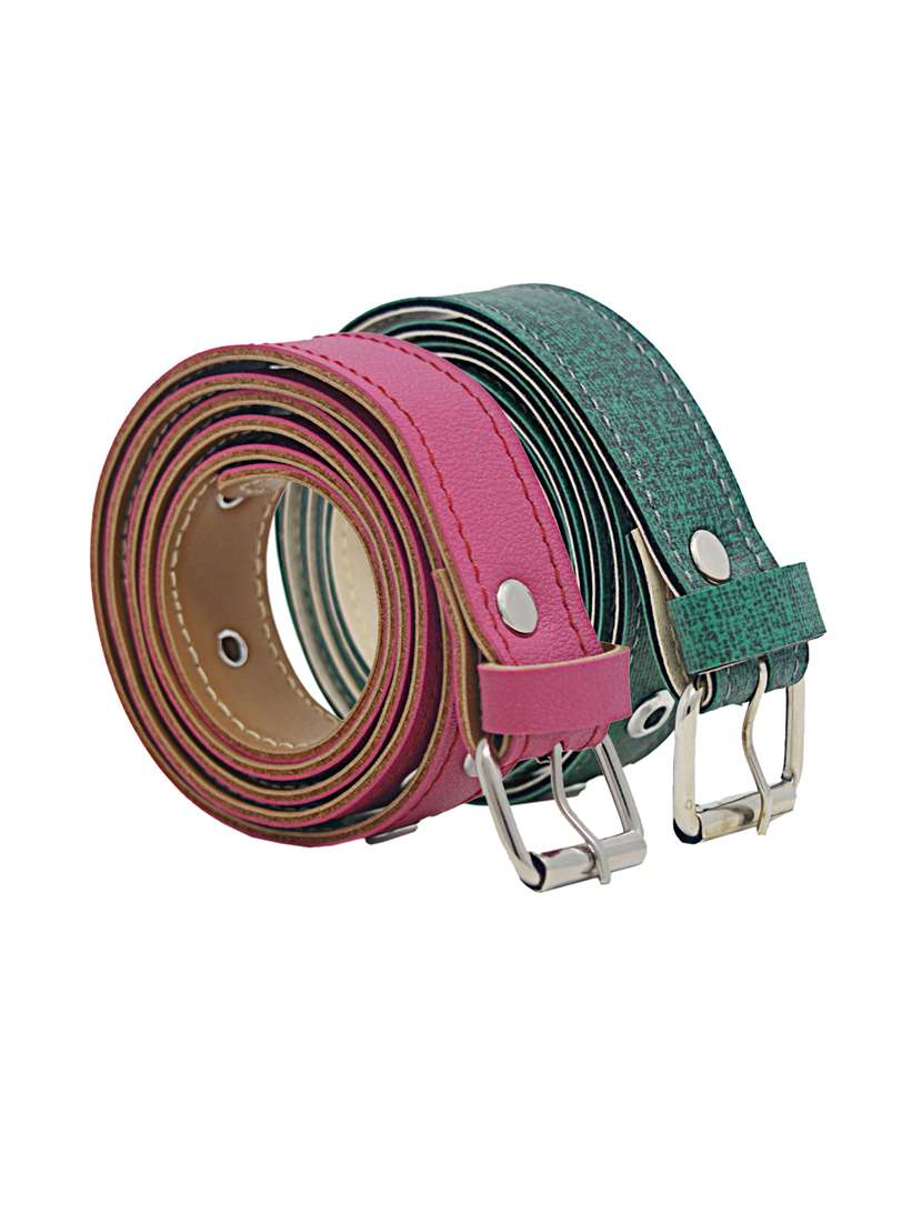 pack of 2 multi colored belt - 18351723 -  Standard Image - 1
