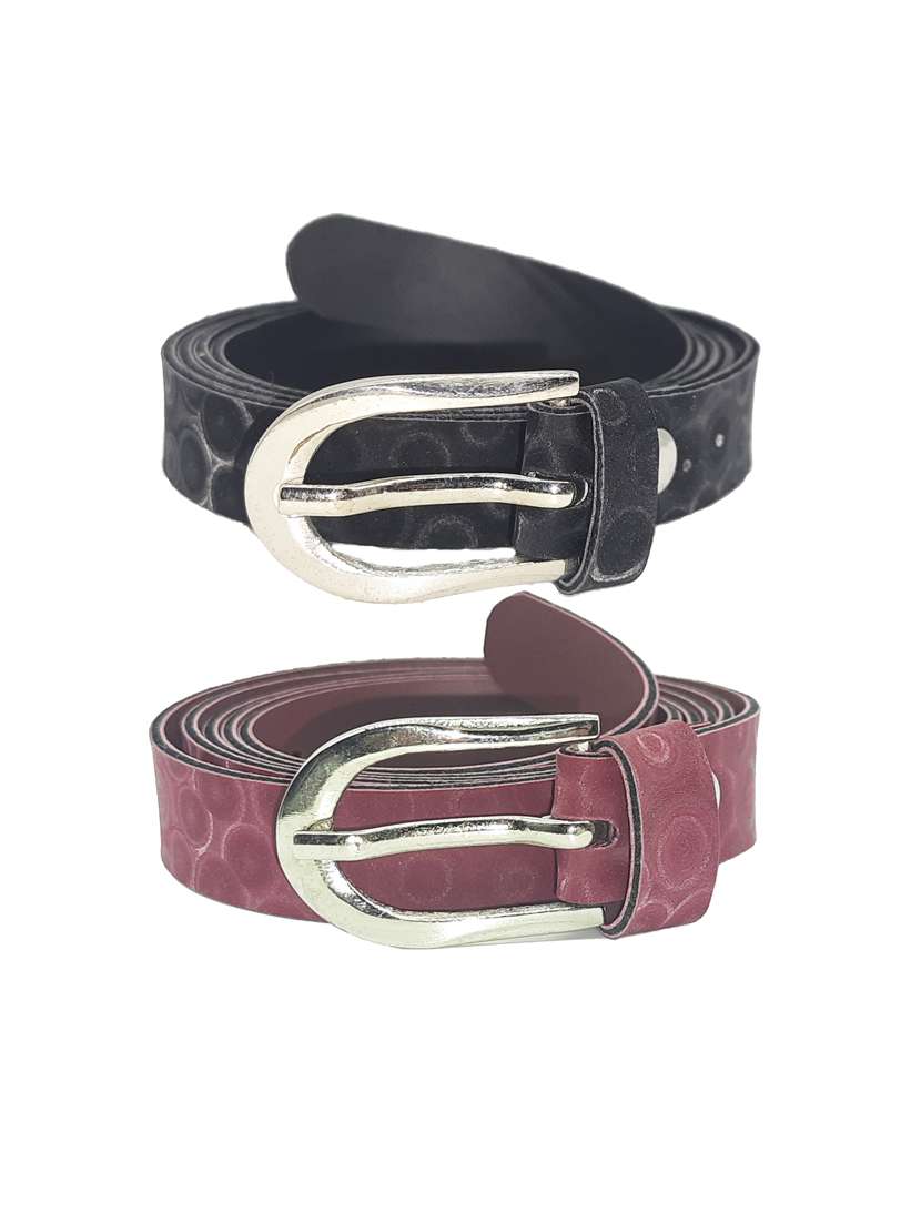pack of 2 multi colored belt