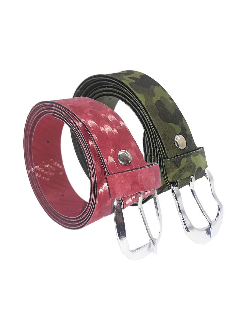 multi colored leatherette (pu belt - 18351748 - Standard Image - 1