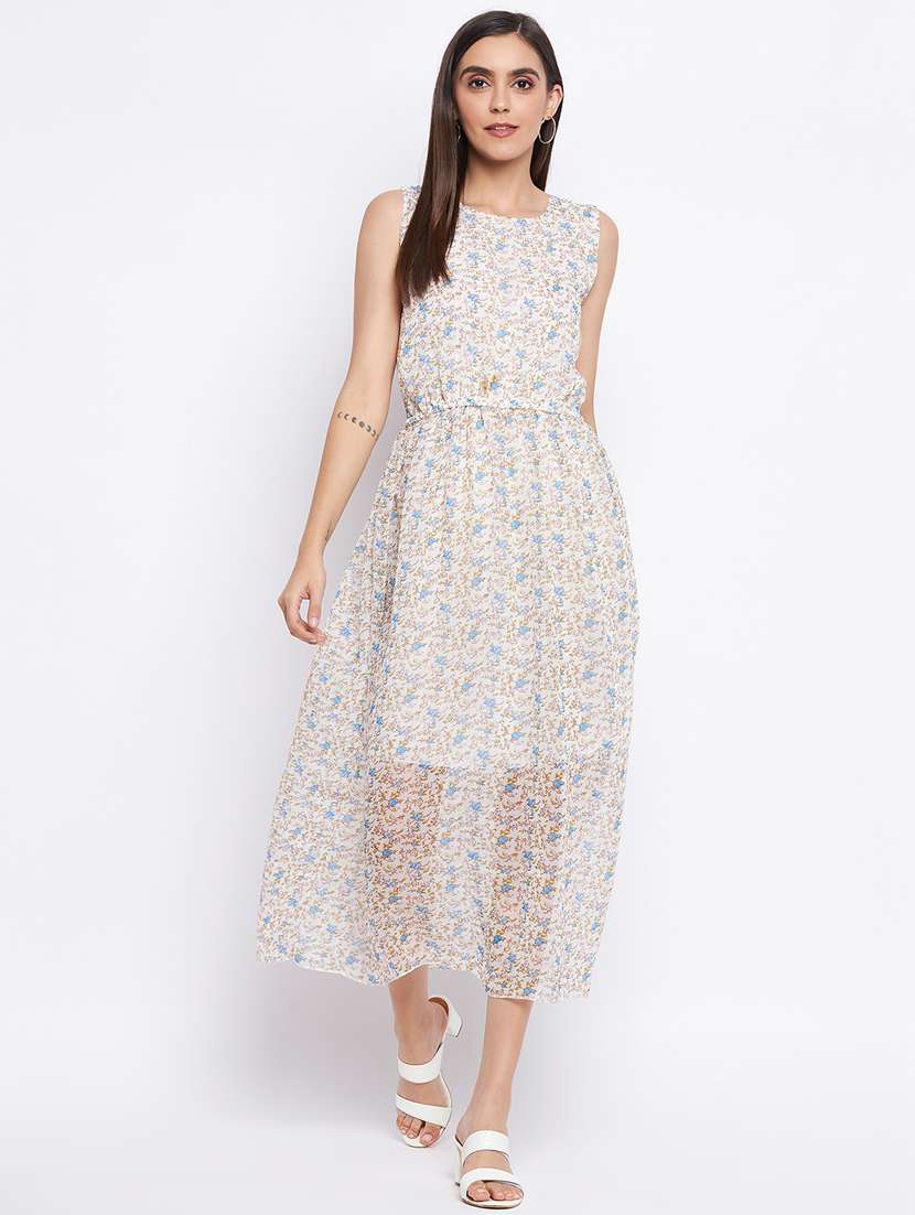 women's fit & flare floral dress - 18354939 -  Zoom Image - 0
