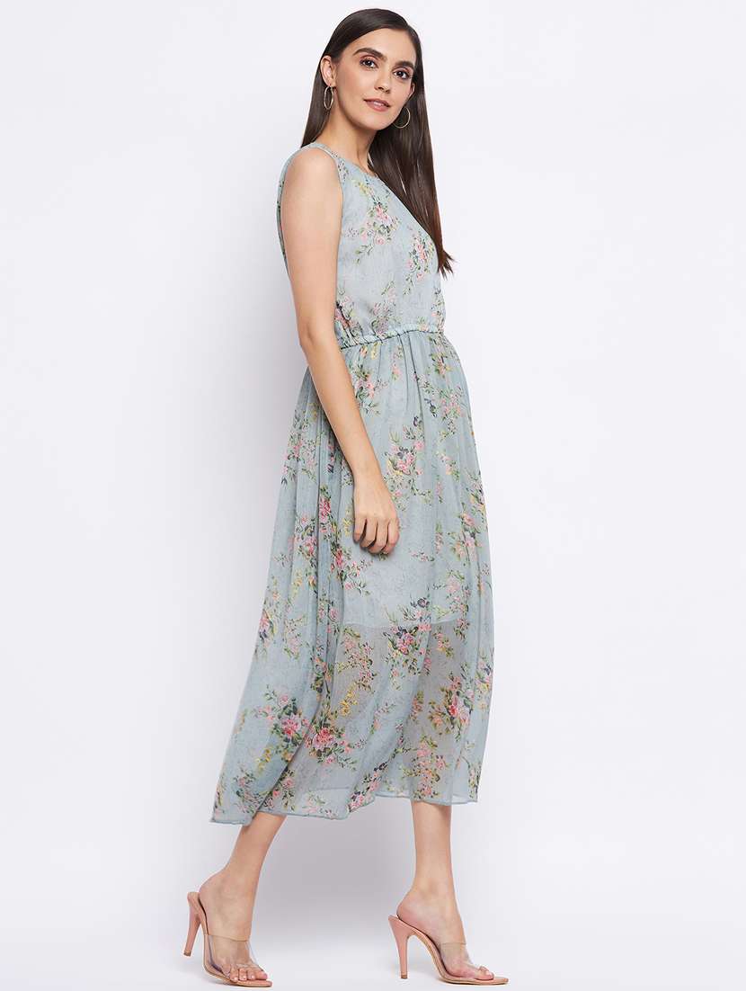 women's fit & flare floral dress - 18354940 -  Standard Image - 1