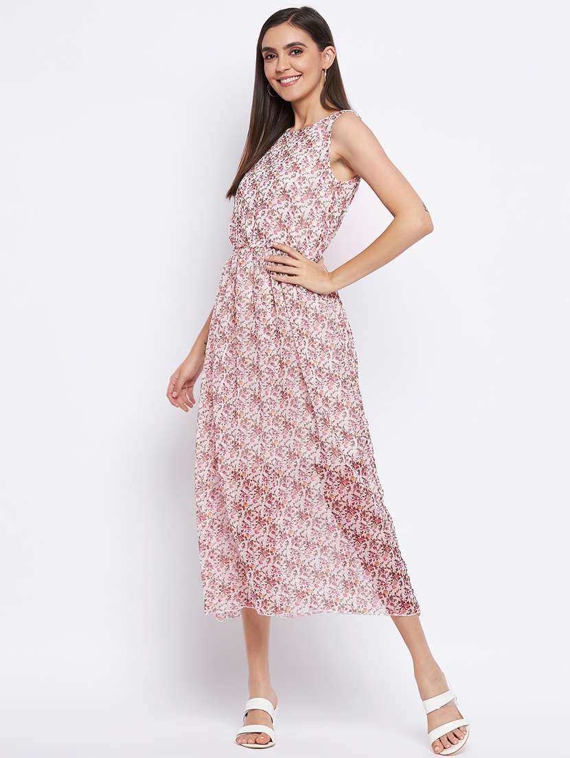 women's fit & flare floral dress - 18354942 -  Standard Image - 1