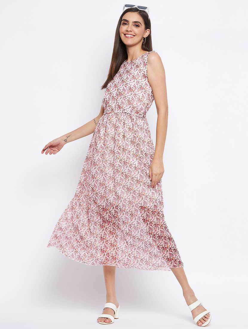 women's fit & flare floral dress - 18354942 -  Standard Image - 4
