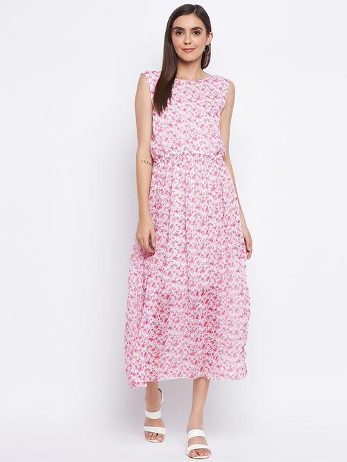 women's fit & flare floral dress - 18354944 -  Standard Image - 0