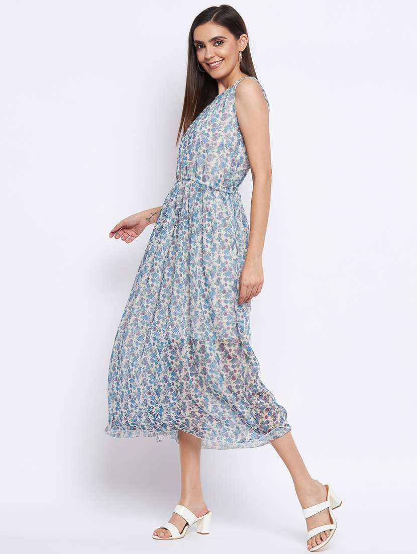 women's fit & flare floral dress - 18354945 -  Standard Image - 1