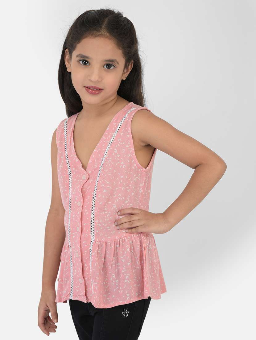 girls v-neck top - 18355332 -  Standard Image - 1