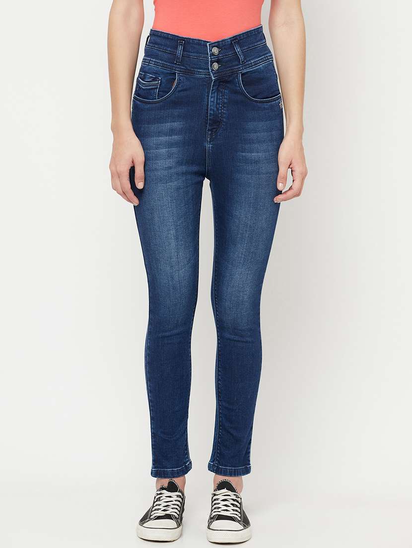 women's plain slim fit jeans