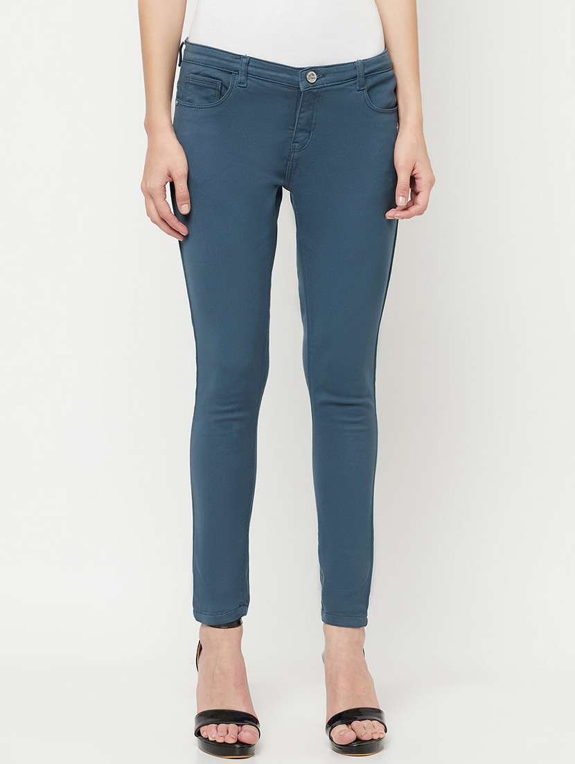 women's plain slim fit jeans