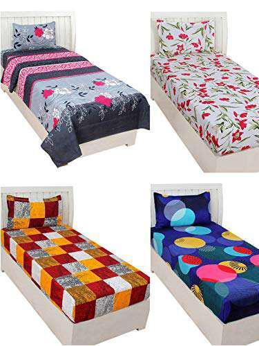 home decore 3d printed bedsheet withour - 18355754 - Standard Image - 1