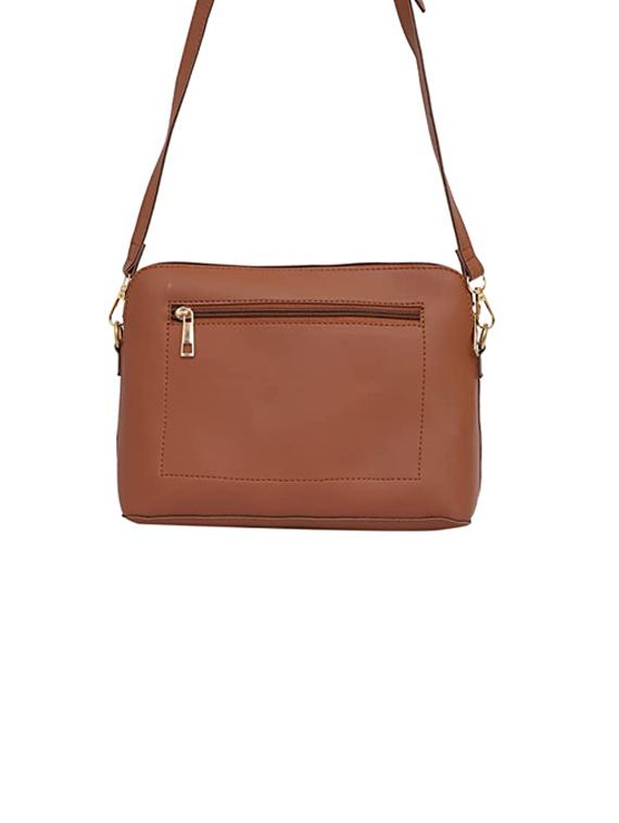 tan striped regular sling bag - 18355914 - Standard Image - 1