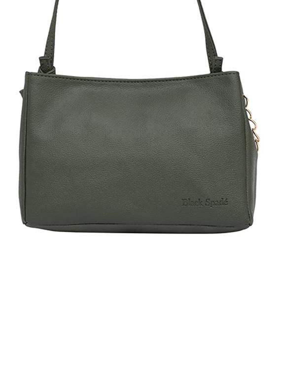 green solid regular sling bag - 18355919 - Standard Image - 1