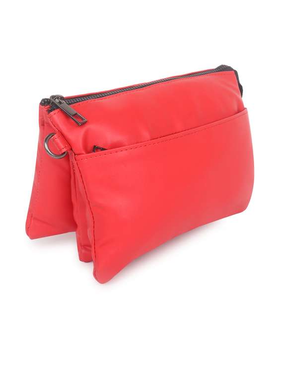 red solid regular sling bag - 18355936 -  Standard Image - 4