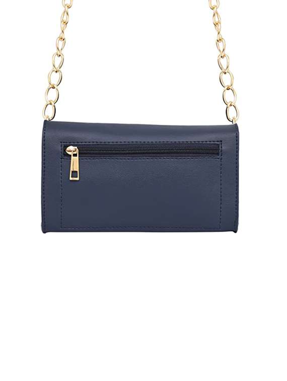 navy blue solid regular sling bag - 18355952 -  Standard Image - 1