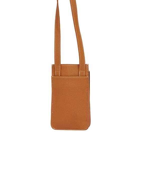 tan solid regular sling bag - 18355960 -  Standard Image - 1