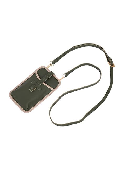 green solid regular sling bag - 18355990 - Standard Image - 0