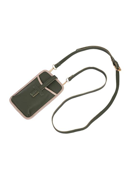green solid regular sling bag - 18355990 - Zoom Image - 0