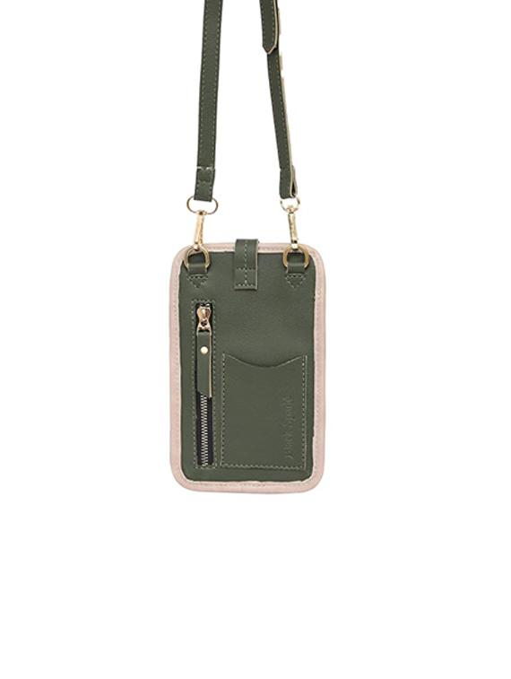 green solid regular sling bag - 18355990 - Standard Image - 1