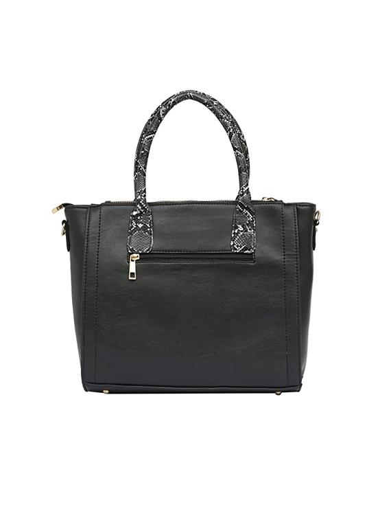 black animal print regular handbag - 18356010 - Standard Image - 1