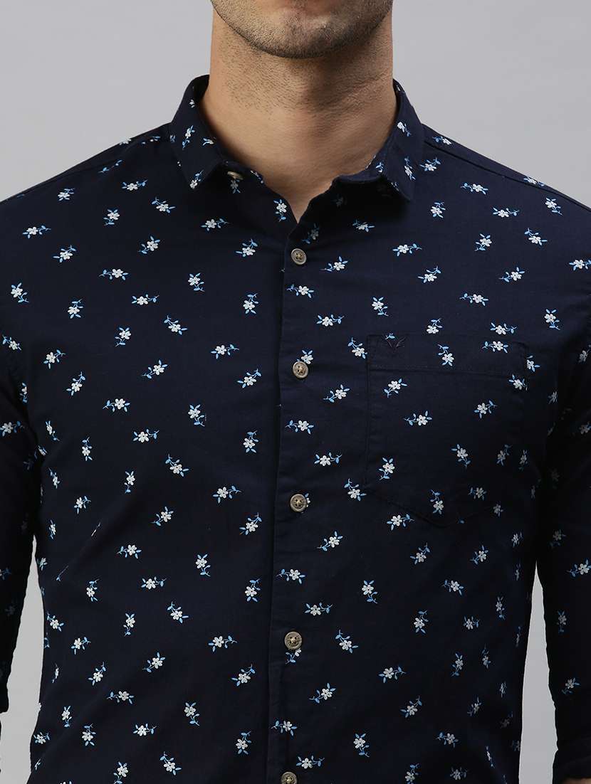 mens micro print casual shirt - 18356065 -  Standard Image - 4