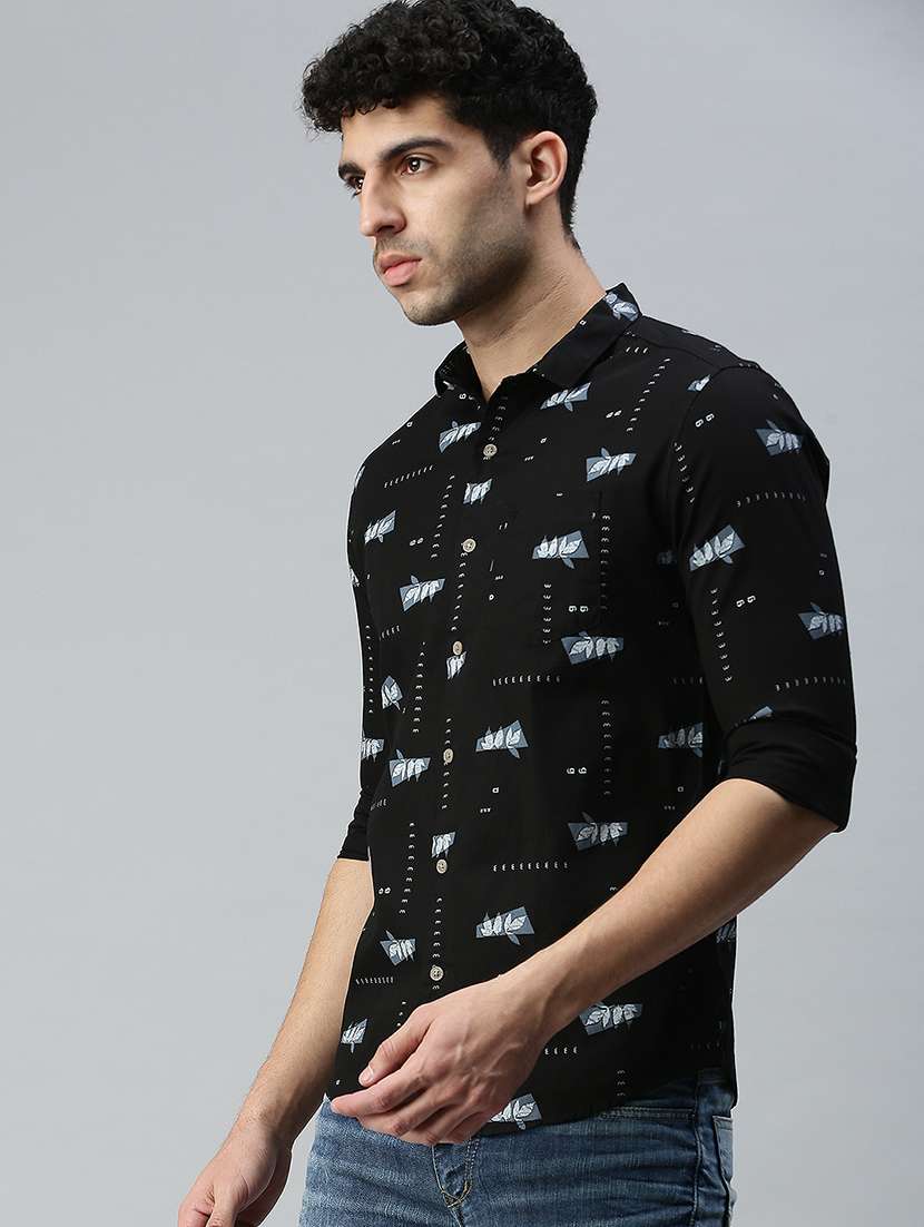 mens printed casual shirt - 18356073 -  Standard Image - 1