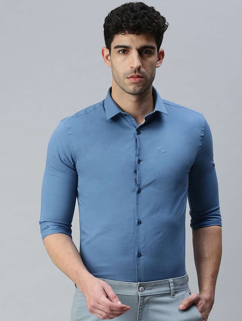 mens solid casual shirt