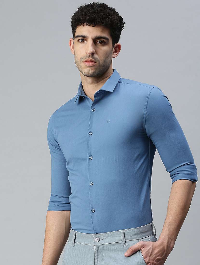 mens solid casual shirt - 18356097 -  Standard Image - 1