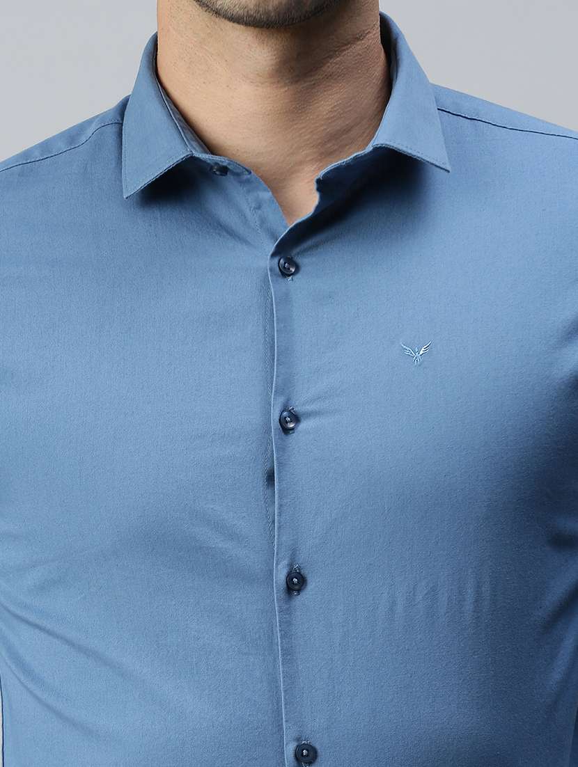 mens solid casual shirt - 18356097 -  Standard Image - 4