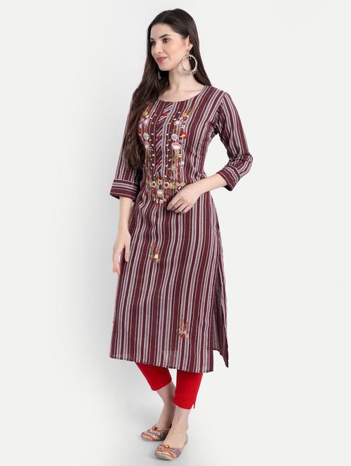women's straight kurta - 18356332 - Standard Image - 0