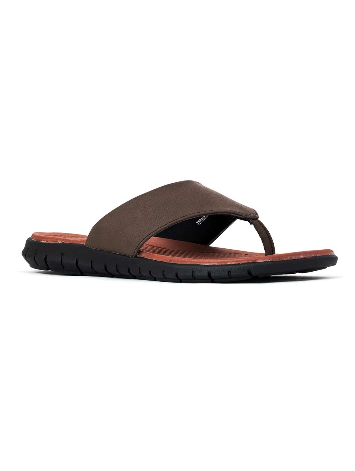 brown toe separator flip flop