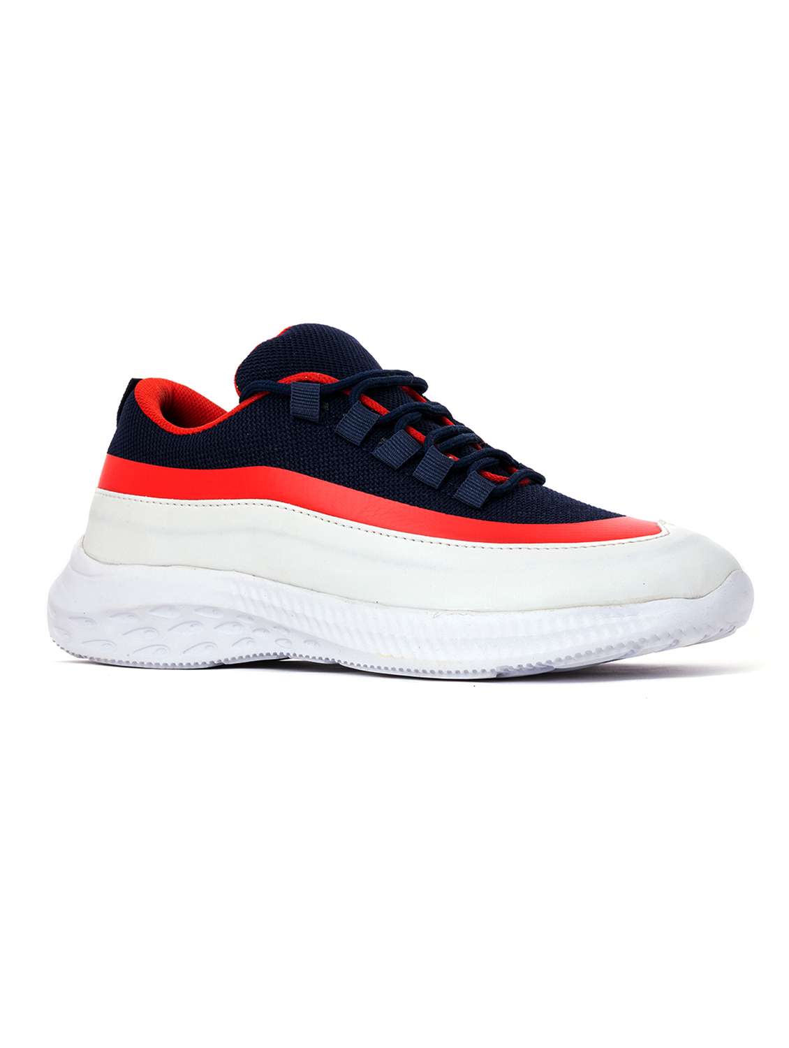 navy lace up sport shoe