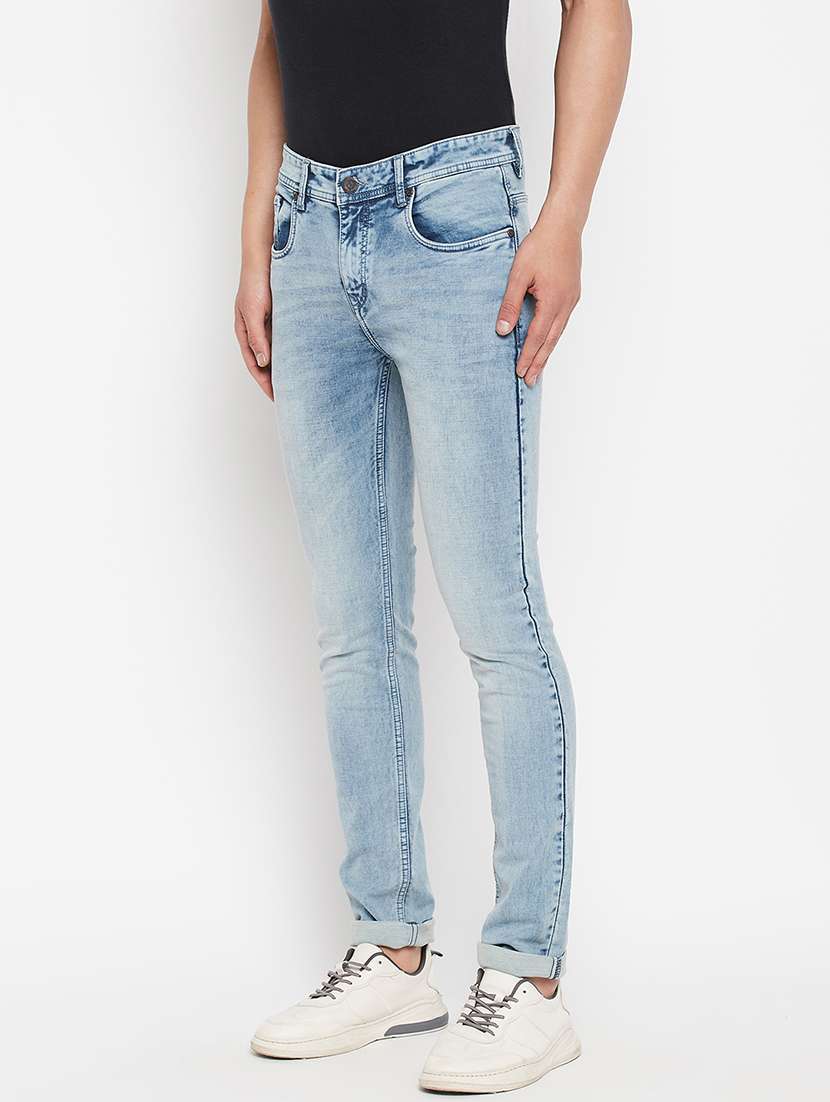 blue light-washed denim jean - 18356828 -  Standard Image - 1