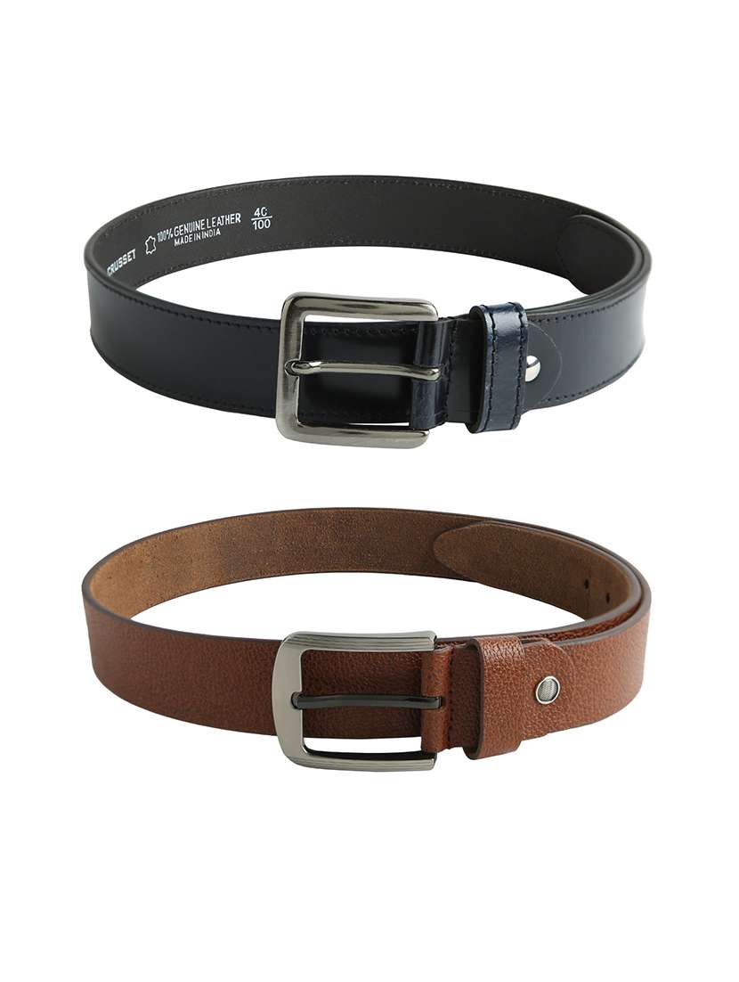 black leather belt