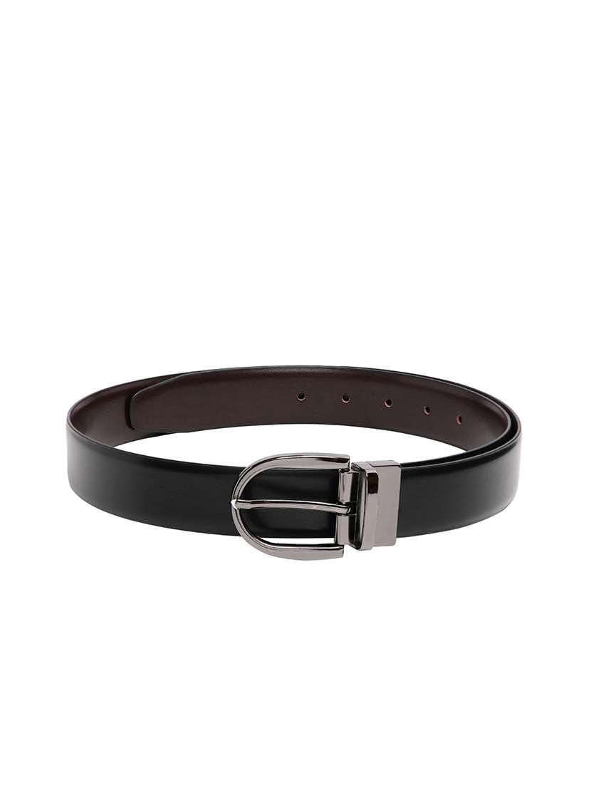 black leatherette belt