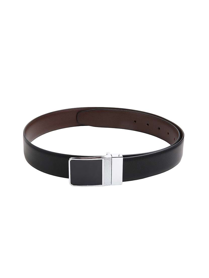 black leatherette belt