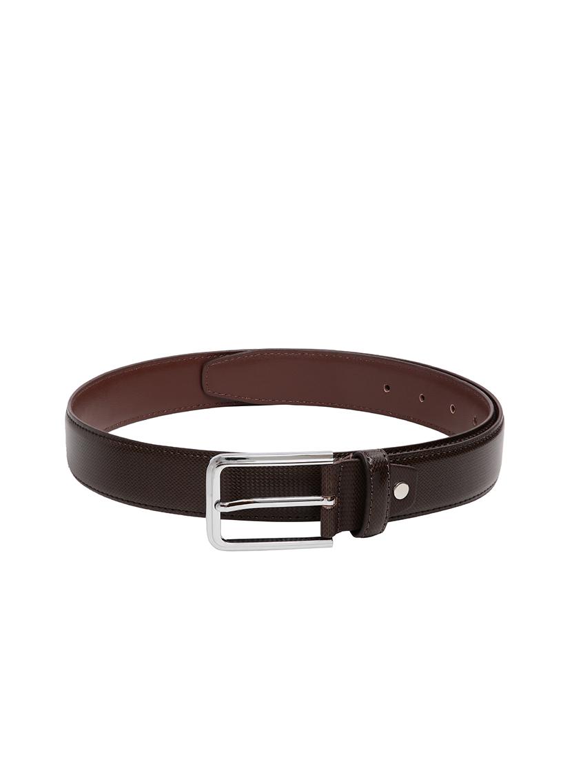 brown leatherette belt