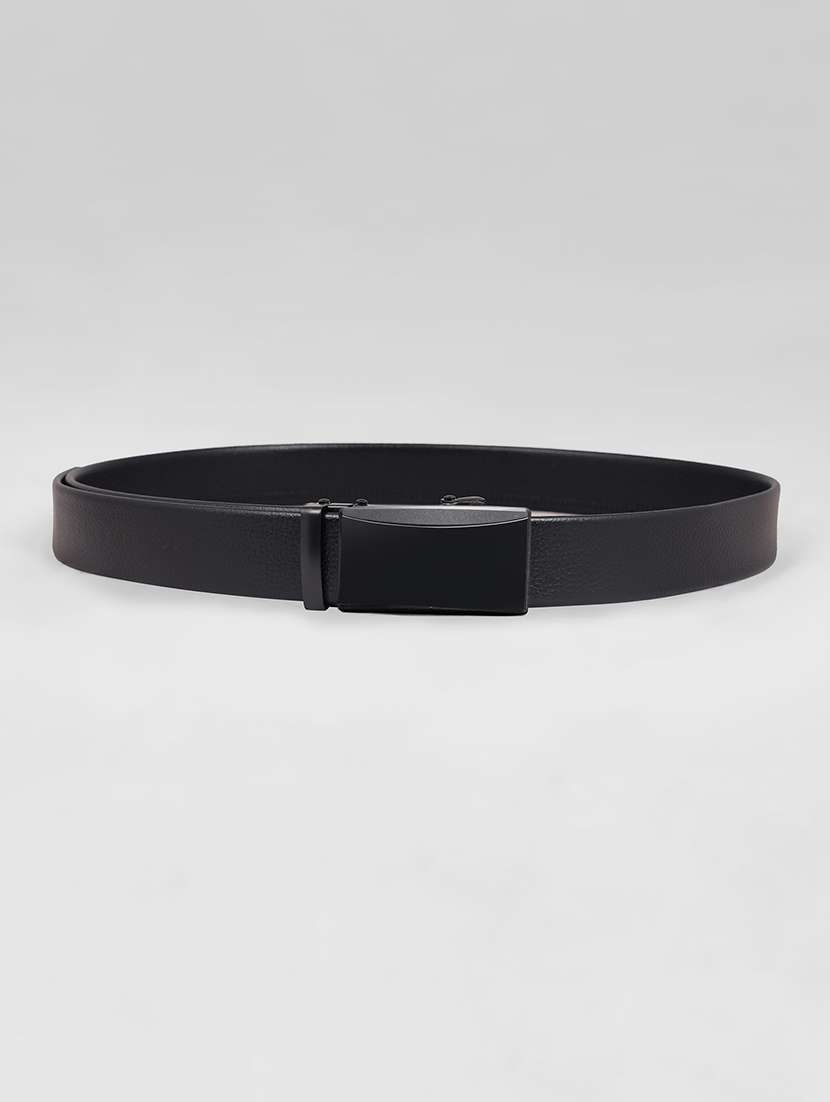 black leatherette belt