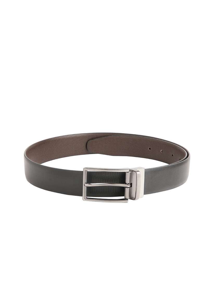 black leatherette belt