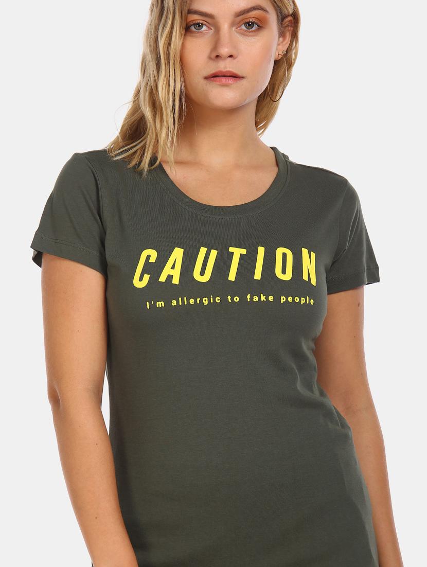 round neck typography tee - 18358152 - Standard Image - 4