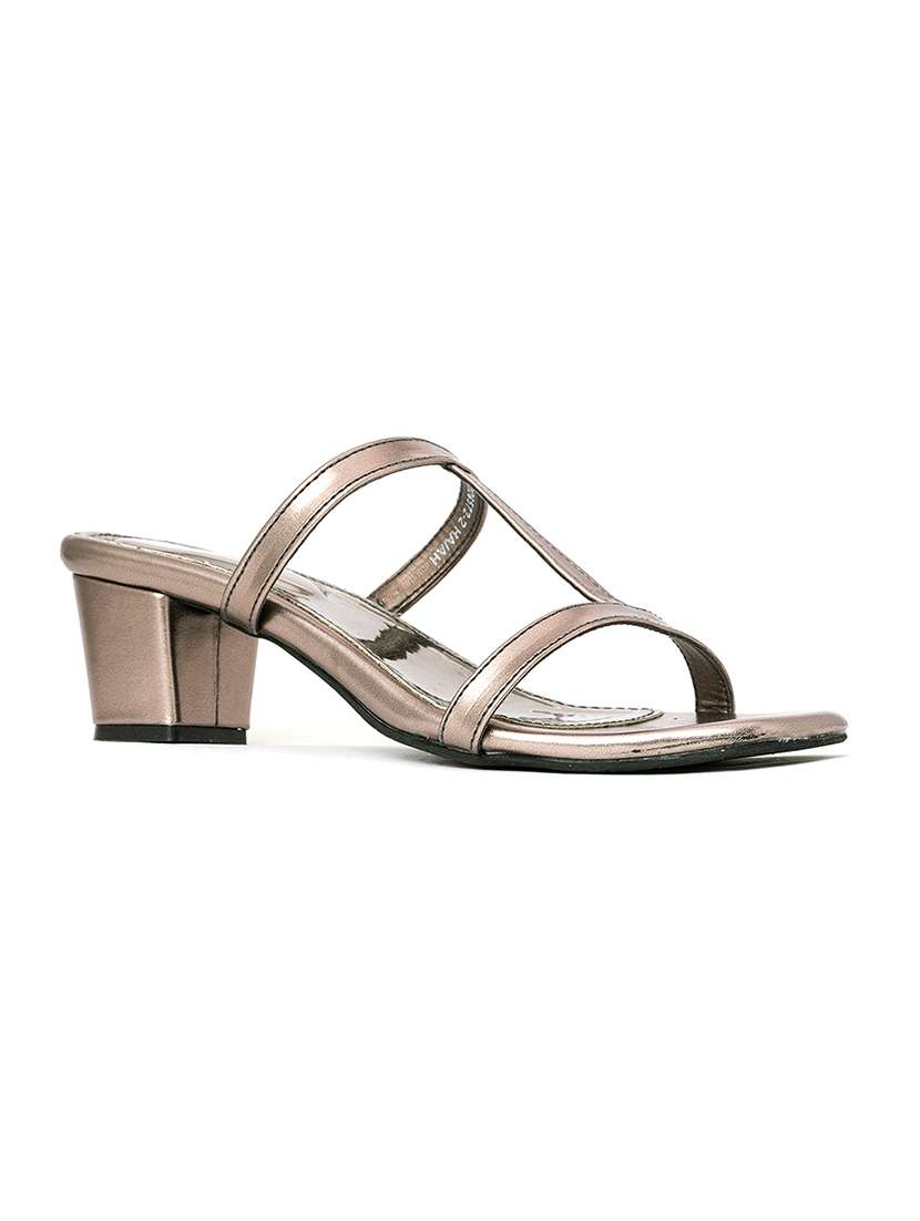 grey slip on  sandal