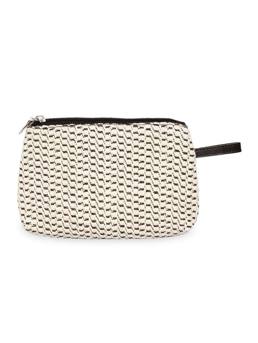 natural embroidered regular pouch - 18358699 -  Standard Image - 1