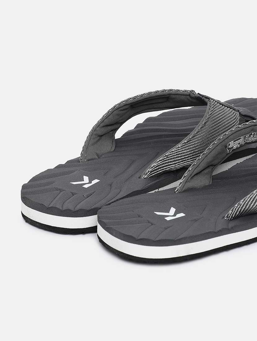 grey rubber slip on flip flops - 18358717 -  Standard Image - 4