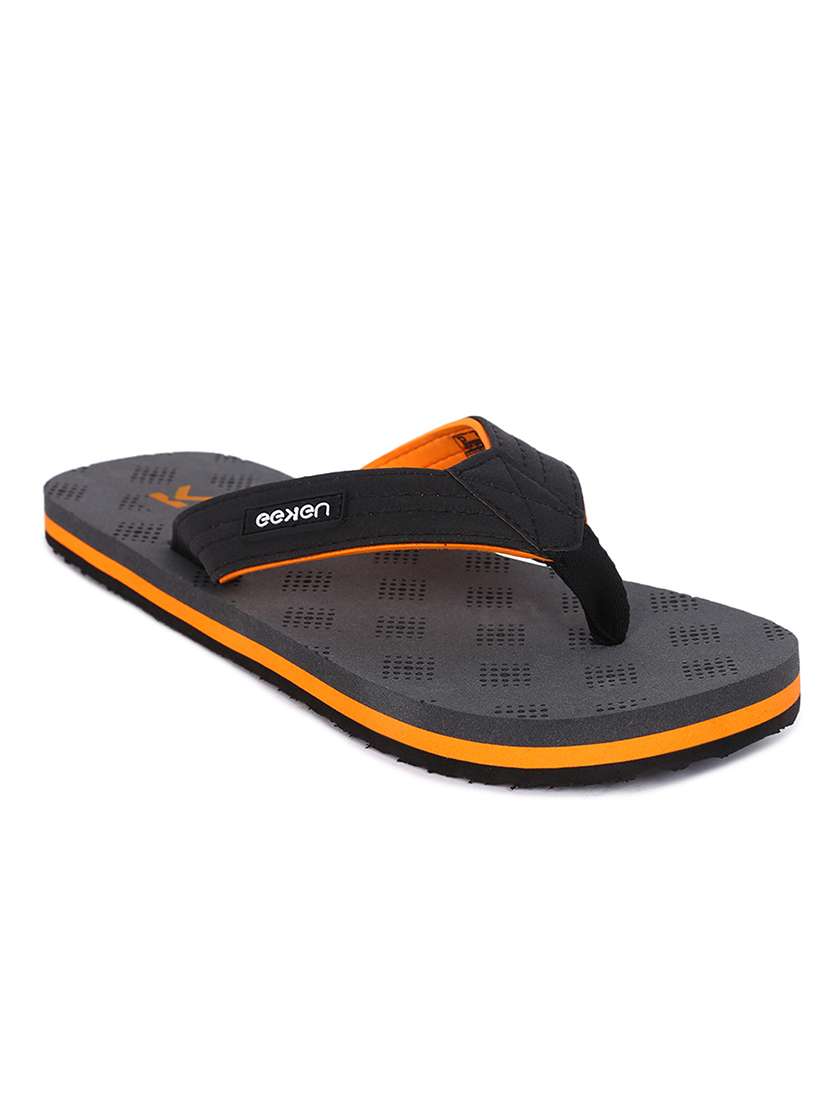 multi colored rubber slip on flip flops